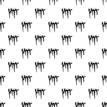 Icicles pattern Stock Illustration
