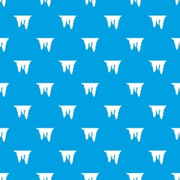 Icicles pattern seamless blue Stock Illustration