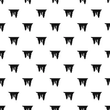 Icicles pattern, simple style Stock Illustration