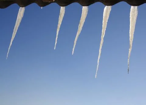Icicles Foto stock