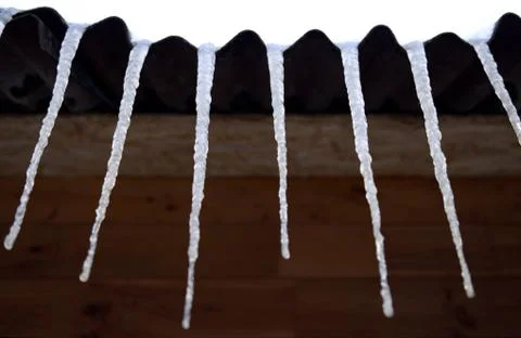 Icicles Foto stock