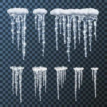 Icicles set Иллюстрация