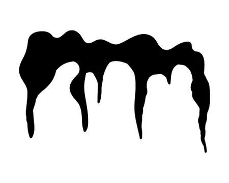 Icicles, snow cap, drift silhouette vector symbol icon design. Stock Illustration
