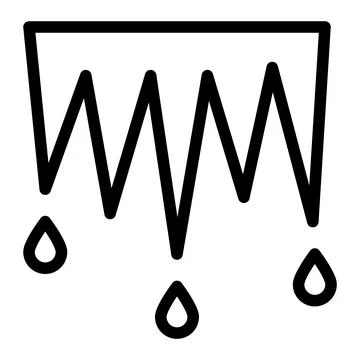 Icicles Vector Icon Design Illustration Stock Illustration