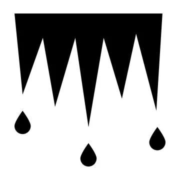 Icicles Vector Icon Design Illustration Stock Illustration