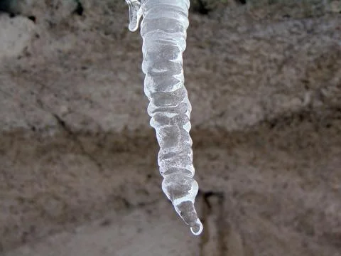Icicles in the winter - Baia Mare Fotos Stock