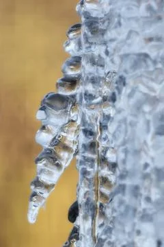 Icicles in the winter Stock-Fotos