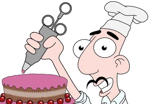 Icing cake Stock Illustration