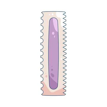 Icing comb tool 스톡 일러스트