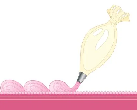 Icing decoration Stock Illustration