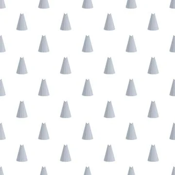 Icing nozzle piping tip seamless pattern background Illustrazione stock