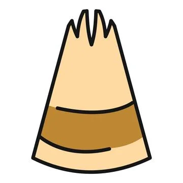 Icing nozzle tip vector drawing for baking Stock Illustration