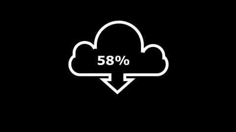 Icloud icon. loading process. abstract business technology web internet gra.. Stock Footage 291946217