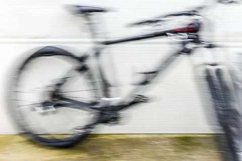(ICM blurry bicycle Stock Photos