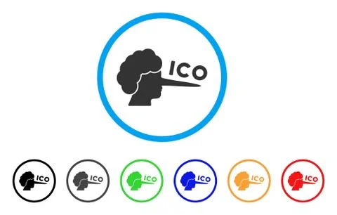 ICO Lier Vector Icon Illustration
