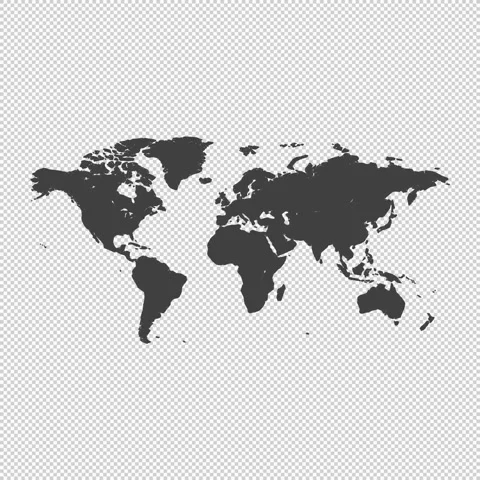 Icon 101 (World map) 1080x1080 - WITH ALPHA CHANNEL Vidéo 332412684