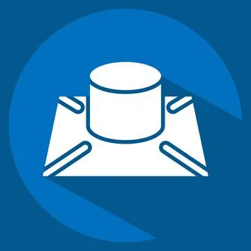 Icon 3D Model. related to Printing symbol. long shadow style. design editable イラスト素材