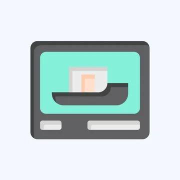 Icon 3D Printing. related to Future Technology symbol. flat style. simple d.. Illustrazione stock