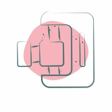 Icon 3D Scanner. related to Printing symbol. Color Spot Style. design editabl イラスト素材