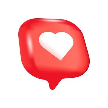 Like icon 3d vector illustration. Illustrazione stock