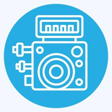 Icon ABS Control Module. related to Car Maintenance symbol. blue eyes style.. Stock Illustration