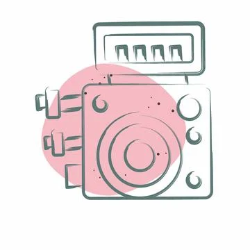 Icon ABS Control Module. related to Car Maintenance symbol. Color Spot Styl.. Stock Illustration