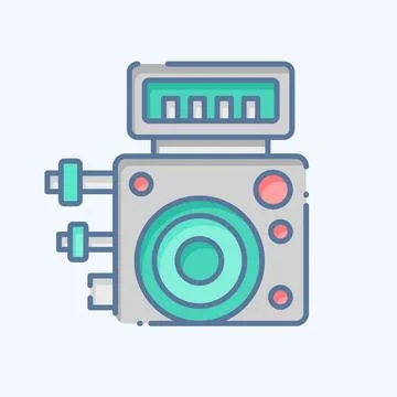 Icon ABS Control Module. related to Car Maintenance symbol. doodle style. s.. Stock-Illustration