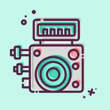 Icon ABS Control Module. related to Car Maintenance symbol. MBE style. simp.. Stock Illustration