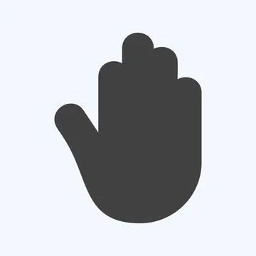 Icon Accessibility. suitable for Mobile Apps symbol. glyph style. simple desi Illustrazione stock