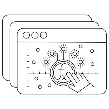 Icon of activation function in artificial intelligence and machine learning 스톡 일러스트