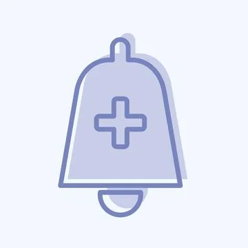 Icon Add Alert. suitable for Infographics symbol. two tone style. simple desi 스톡 일러스트