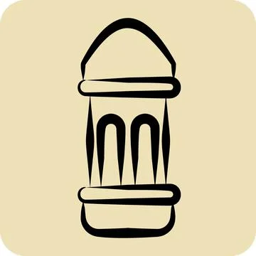 Icon Adhan. related to Eid Al Fitr symbol. glyph style. islamic. ramadhan. .. Ilustración de archivo