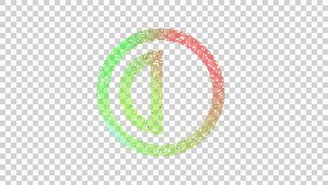 Icon Adjust is made up of LED square shapes. There are bright diodes and there Illustrazione stock