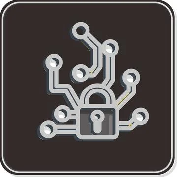 Icon Adversarial Attacks. related to Machine Learning symbol. Glossy Style... イラスト素材