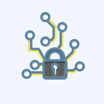 Icon Adversarial Attacks. related to Machine Learning symbol. doodle style... イラスト素材