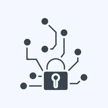 Icon Adversarial Attacks. related to Machine Learning symbol. glyph style. .. Stock Illustration