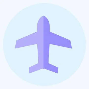 Icon Airplane mode. suitable for Mobile Apps symbol. flat style. simple desig Illustrazione stock
