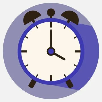 Icon alarm clock Stock Illustration