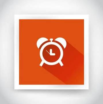 Icon of alarm clock for web and mobile applications Stock Illustration