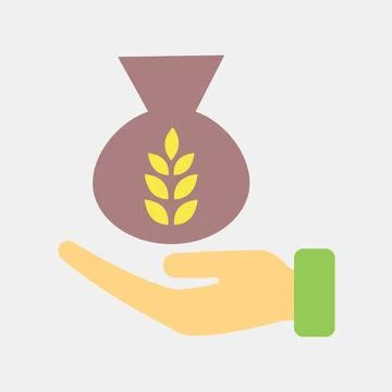 Icon alms. Islamic elements of Ramadhan, Eid Al Fitr, Eid Al Adha. Icons in.. Stock Illustration