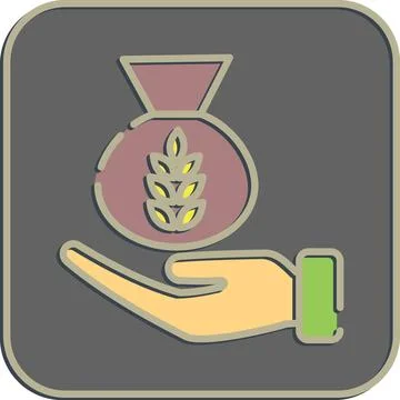 Icon alms. Islamic elements of Ramadhan, Eid Al Fitr, Eid Al Adha. Icons in.. 스톡 일러스트