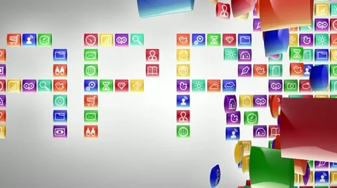 Icon with alpha Stock Footage 10897821