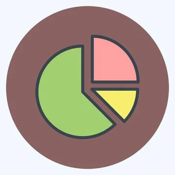 Icon Analytics. suitable for Startup symbol. color mate style. simple design  Stock Illustration