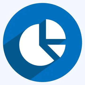 Icon Analytics. suitable for Startup symbol. long shadow style. simple design Stock Illustration