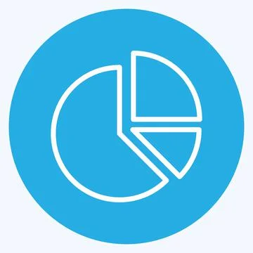 Icon Analytics. suitable for Startup symbol. blue eyes style. simple design e Stock Illustration