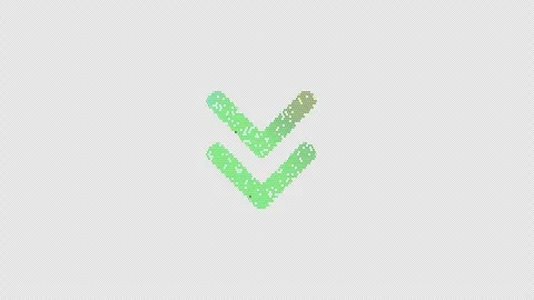 Icon Angle double down is made up of LED square shapes that shimmer and flicker. Stock Footage 290922814