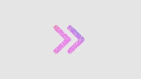 Icon angle double right is made up of LED square shapes that shimmer and Stock Footage 290910290