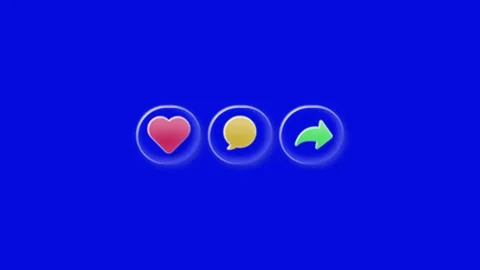 Icon animation on chroma key background Stock Footage 337328101