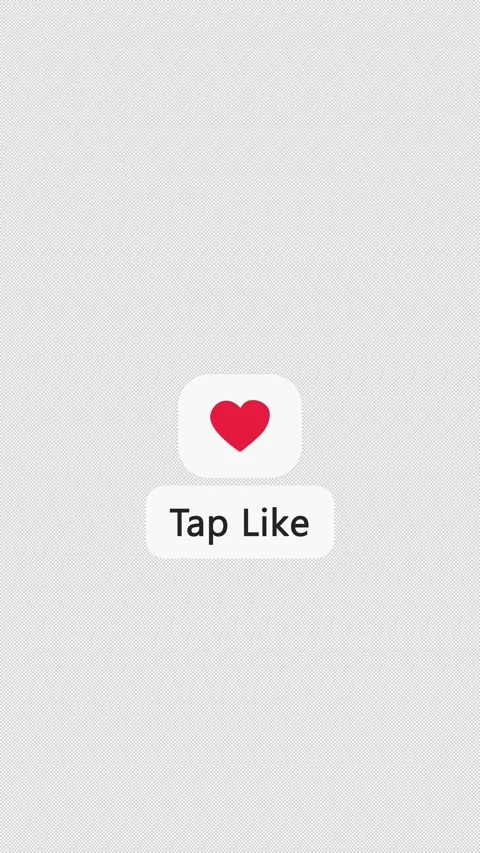 Like Icon  Animation with “Tap Like” Text - Vertical Transparent 4K Stock Footage 324135720
