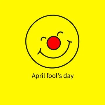Icon april fool Stock Illustration